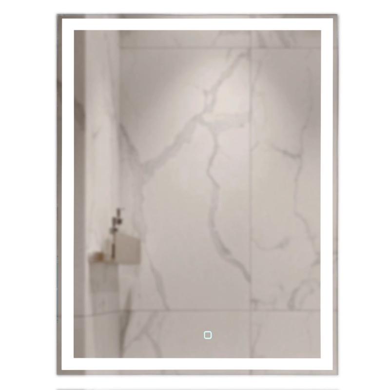 Зеркало Норма-Лайт 600х800 ал.проф,сенс.выкл с подсв