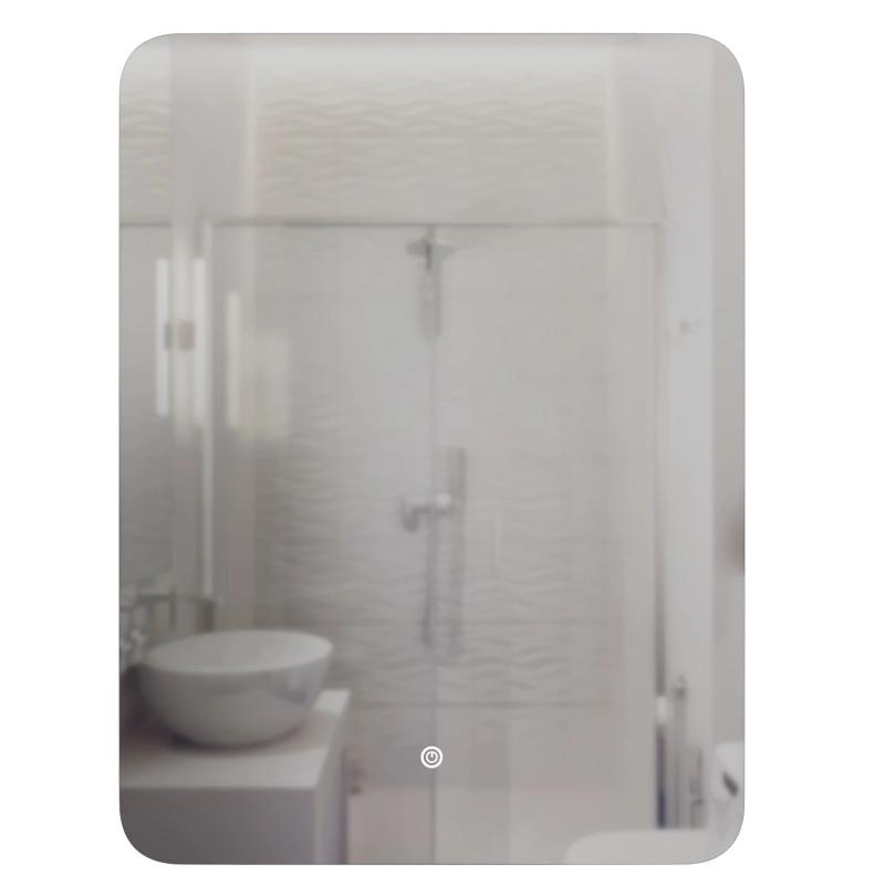 Зеркало Алон радиус 600х800 сенс.выкл,светодиодн.подсв.