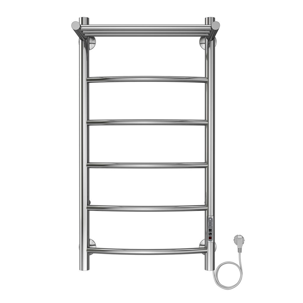 Полотенцесушитель электр.40х80 Verona 5перекл+полк.хром AZARIO AZ04848P