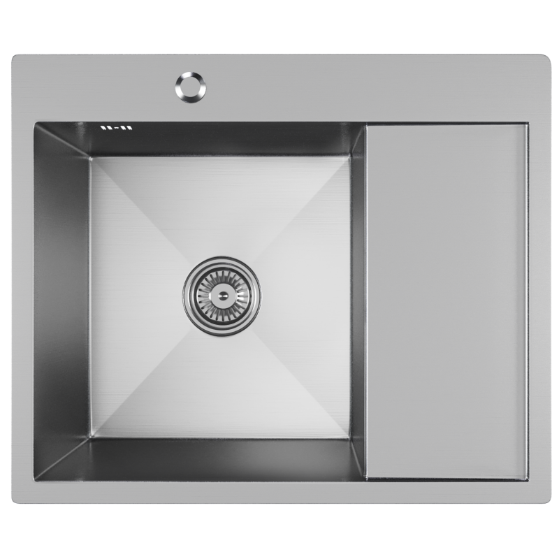 Мойка настол.монтаж 60х50 (3,0) САТИН вып 3 1/2 MIXLINE PRO