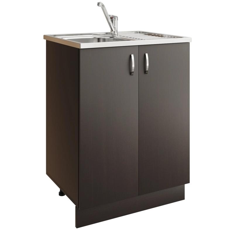 Кухонная тумба под мойку 60см с цоколем ЛДСП