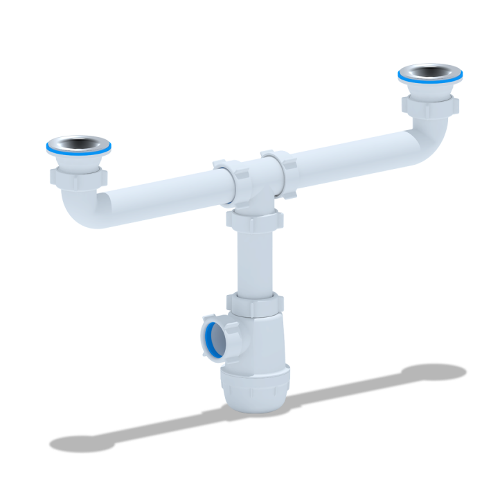 Сифон 1 1/2*40 Ani Грот двойной А3000 АНИ пласт