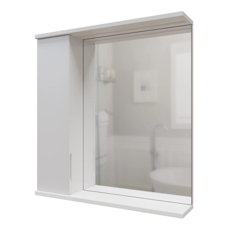 Зеркальный шкаф "ЛАЙН-60" левый с подсветкой (ПВХ)