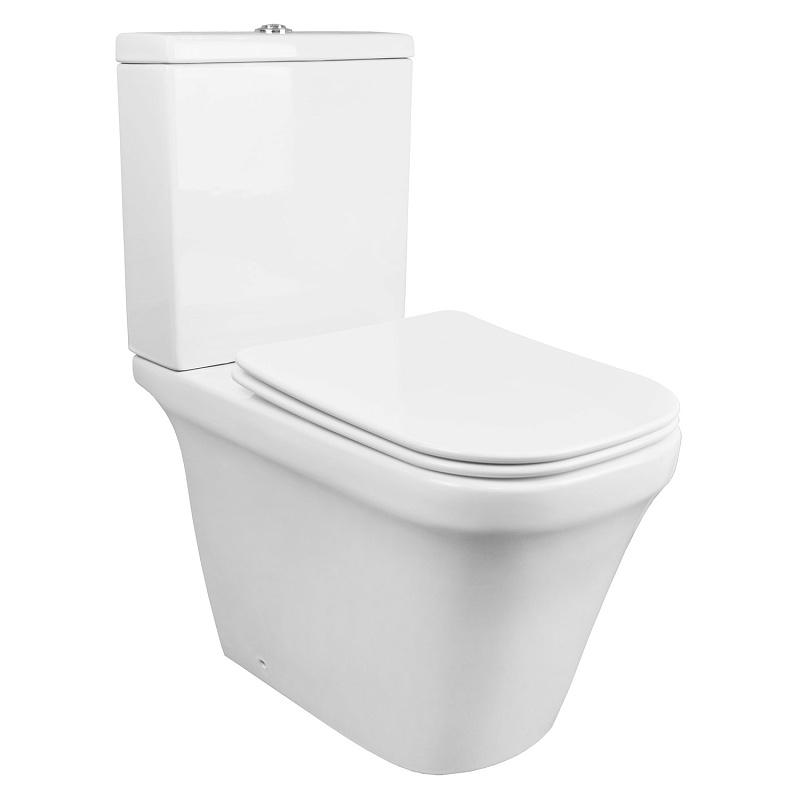 Унитаз-компакт Candy 37х62х78, безободковый, сиденье микролифт AZ-1503B Azario