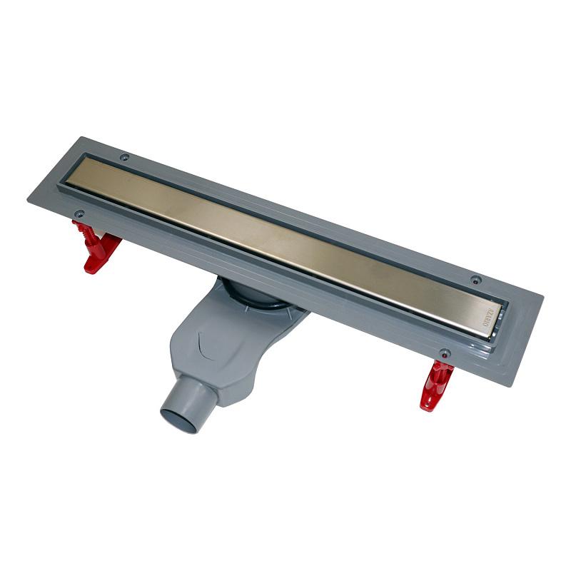 Водоотводящий пласт.желоб 550мм под плитку(двусторон.реш) вых-50мм AZ1105-00155 Azario