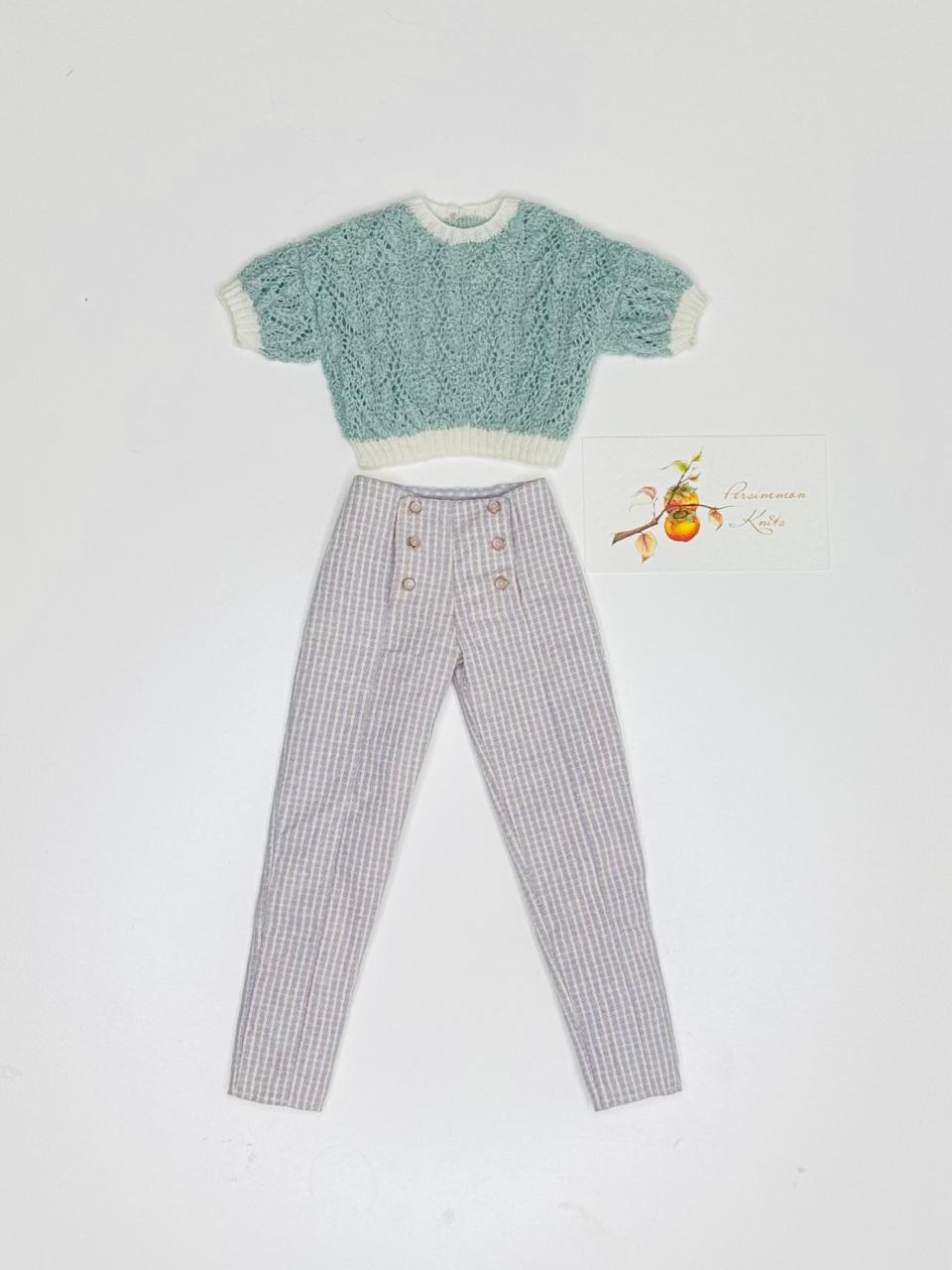 Persimmon knits MSD outfit