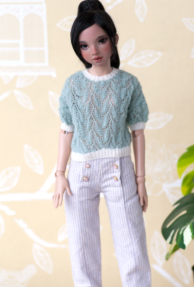 Persimmon knits MSD outfit