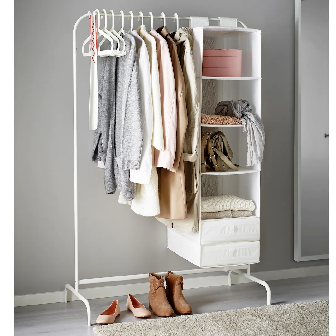 MULIG IKEA Напольная вешалка, белый 99x152 см