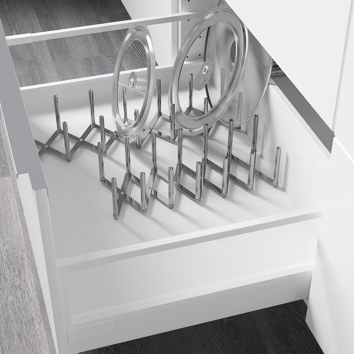 VARIERA IKEA Подставка для крышек кастрюль, нержавеющая сталь