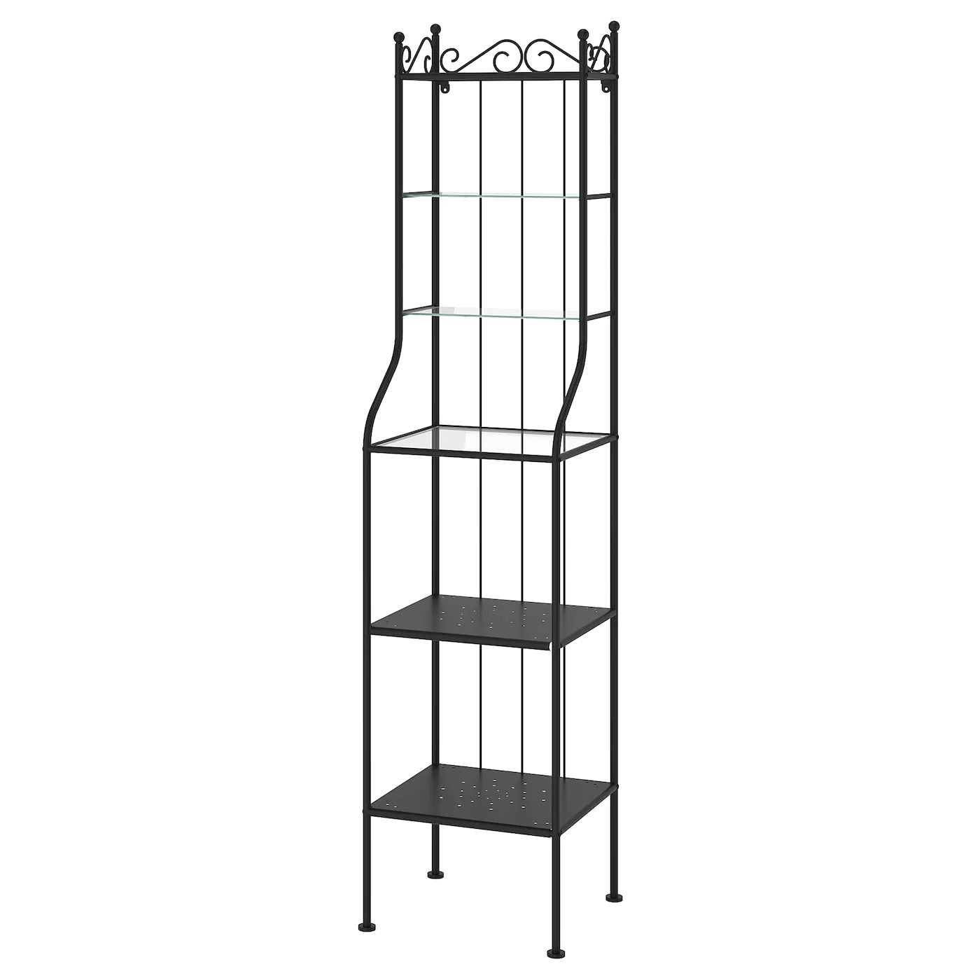 RONNSKAR IKEA РЁНШЭР Стеллаж, черный 42x176 см  (ТОВАР ВЫШЕЛ ИЗ АССОРТИМЕНТА)