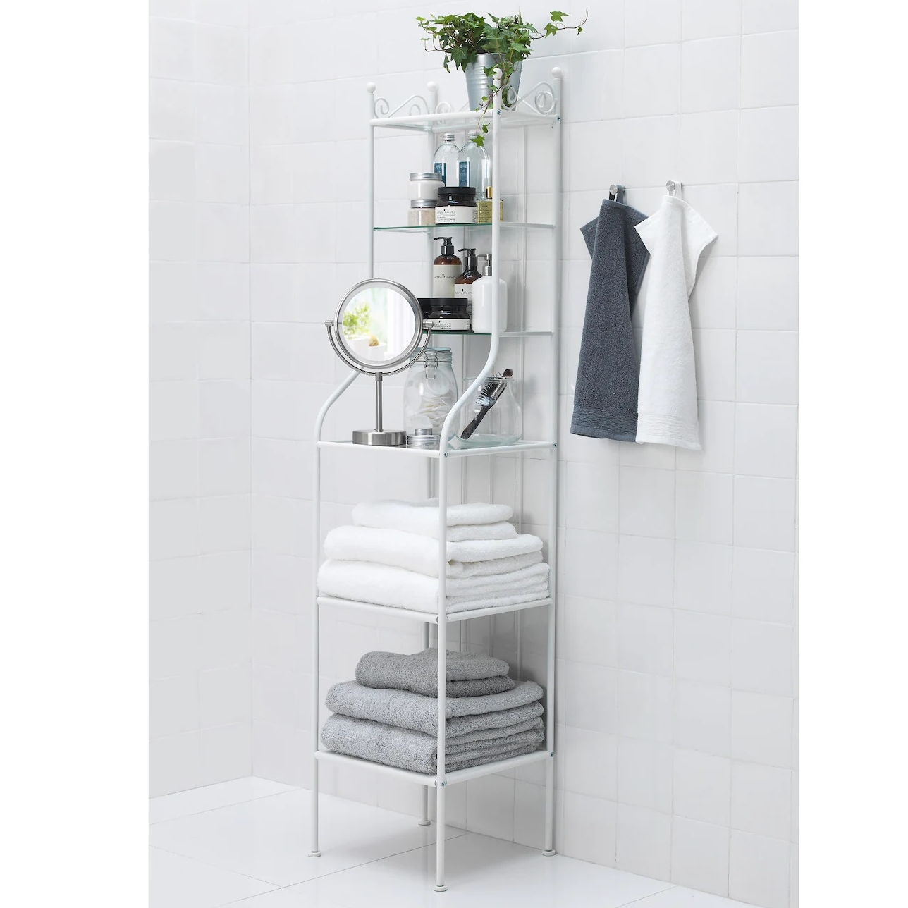 RÖNNSKÄR IKEA РЁНШЭР Стеллаж, белый 42x176 см  (ТОВАР ВЫШЕЛ ИЗ АССОРТИМЕНТА)