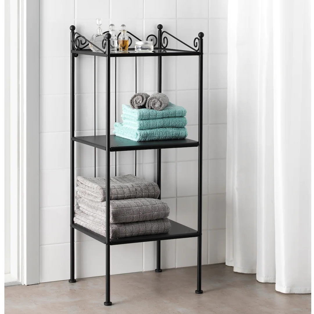 RONNSKAR IKEA РЁНШЭР Стеллаж, черный 42x103 см  (ТОВАР ВЫШЕЛ ИЗ АССОРТИМЕНТА)