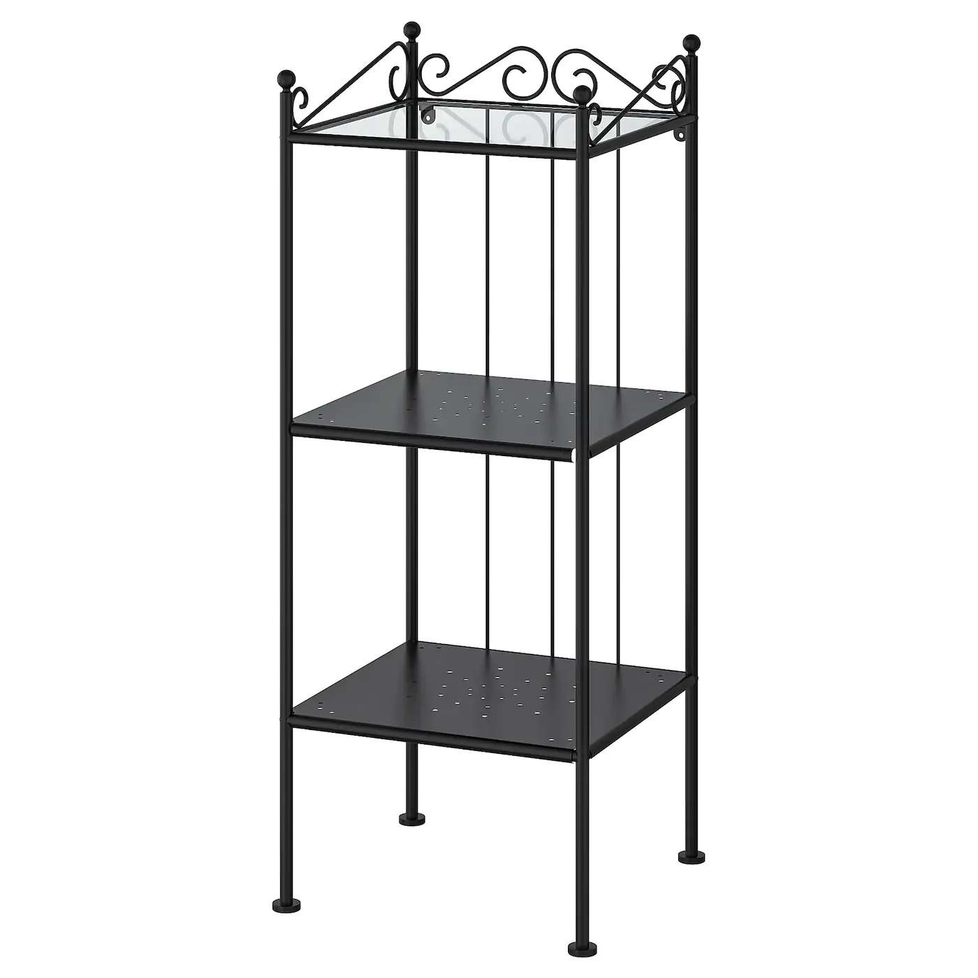RONNSKAR IKEA РЁНШЭР Стеллаж, черный 42x103 см  (ТОВАР ВЫШЕЛ ИЗ АССОРТИМЕНТА)
