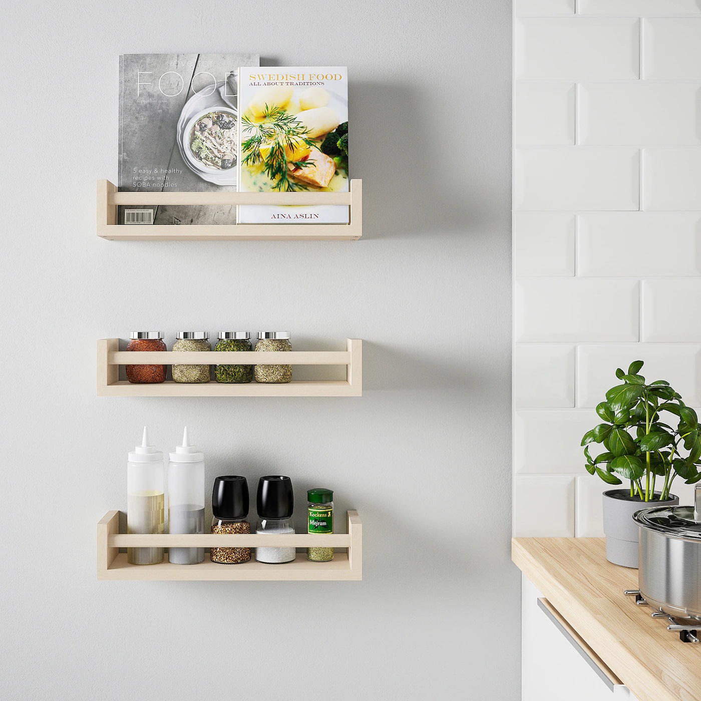 BEKVAM IKEA Полка для специй, осина
