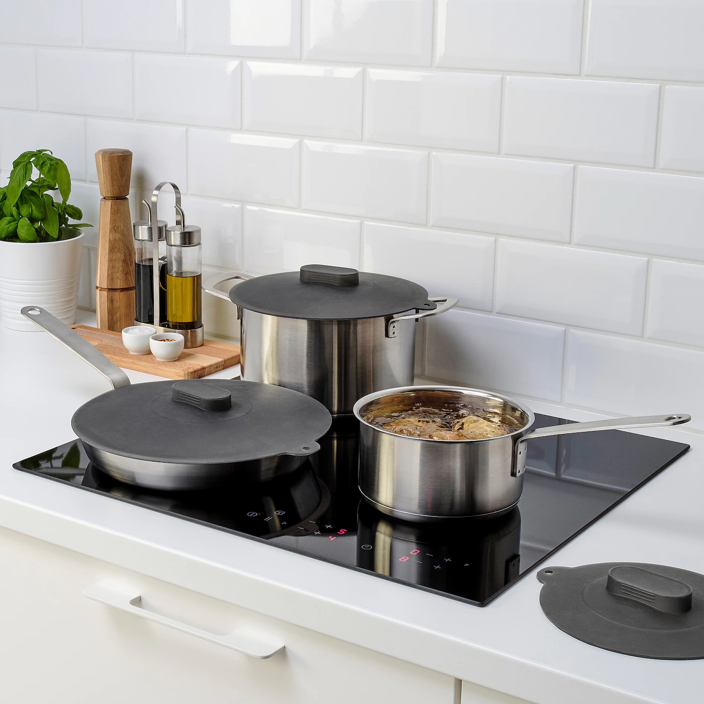 KLOCKREN IKEA КЛОКРЕН Универсальная крышка, 3 шт., силикон