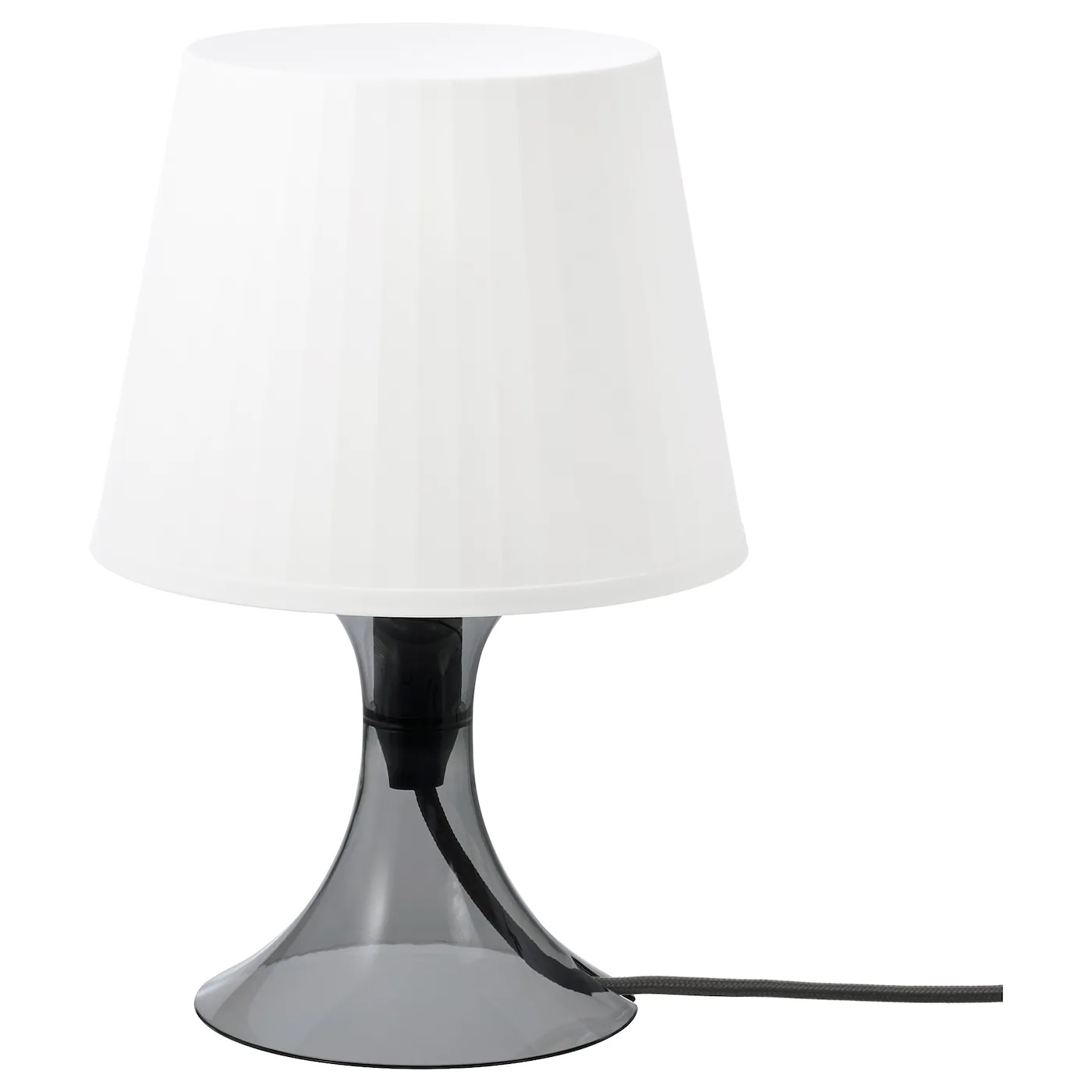 LAMPAN IKEA ЛАМПАН Лампа настольная, темно-серый/белый 29 см  (ТОВАР ВЫШЕЛ ИЗ АССОРТИМЕНТА)