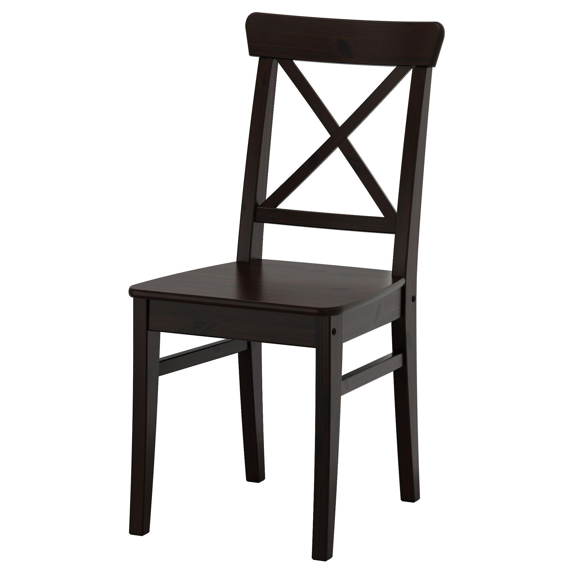 INGOLF IKEA ИНГОЛЬФ Стул, коричнево-чёрный