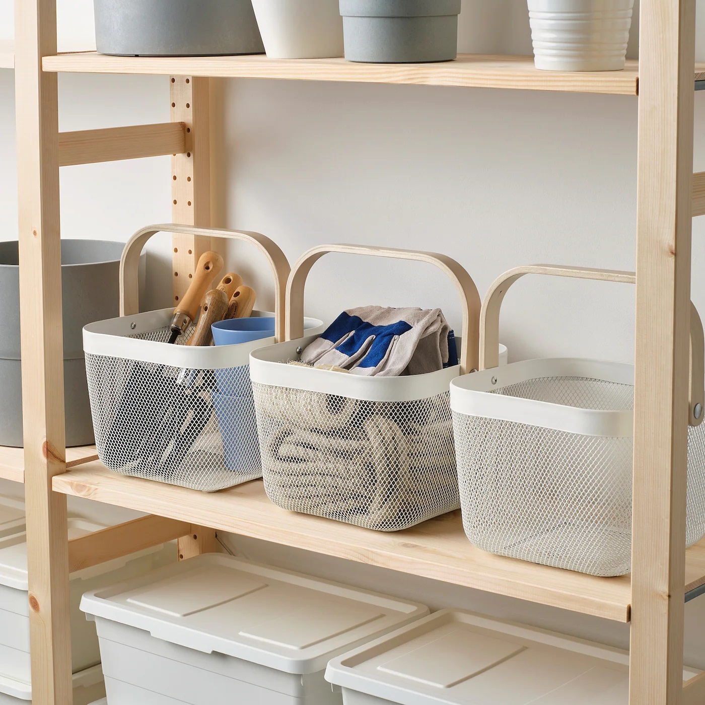 RISATORP IKEA РИСАТОРП Корзина, белый25x26x18 см