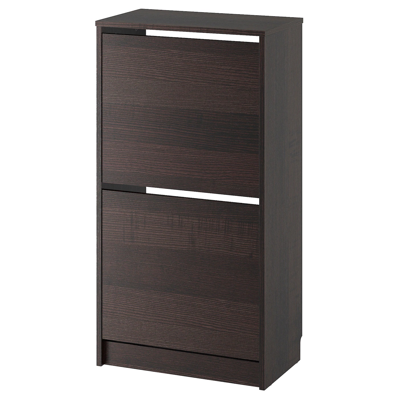 BISSA IKEA БИССА Галошница с 2 отделениями, черный/коричневый49x28x93 см