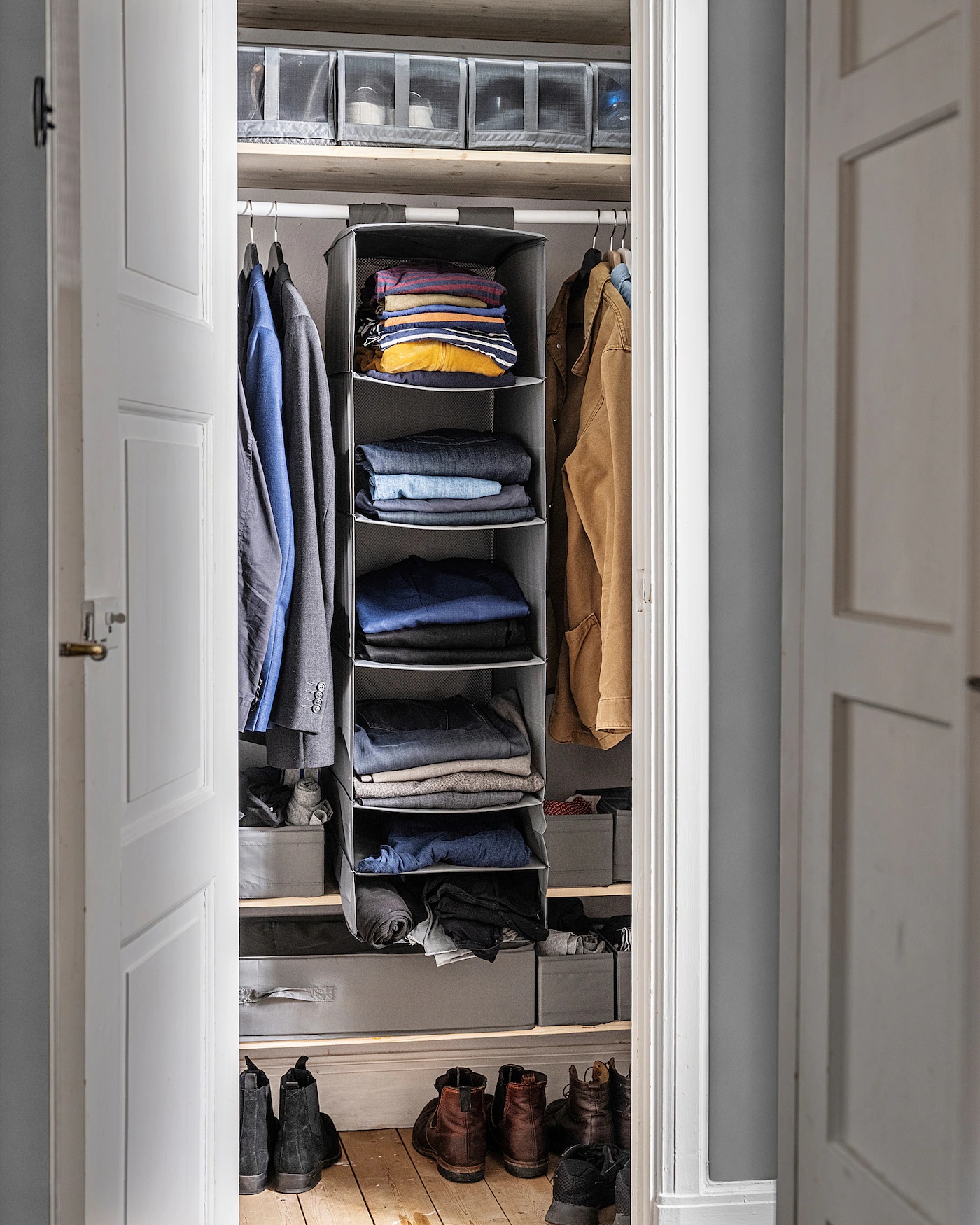 SKUBB IKEA Модуль для хранения с 6 отделениями, темно-серый 35x45x125 см