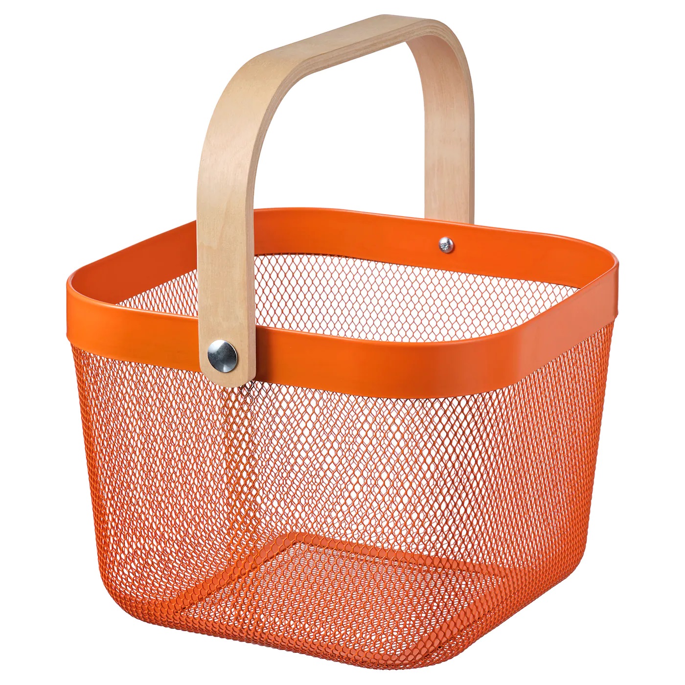 RISATORP IKEA РИСАТОРП Корзина, оранжевый25x26x18 см  (ТОВАР ВЫШЕЛ ИЗ АССОРТИМЕНТА)