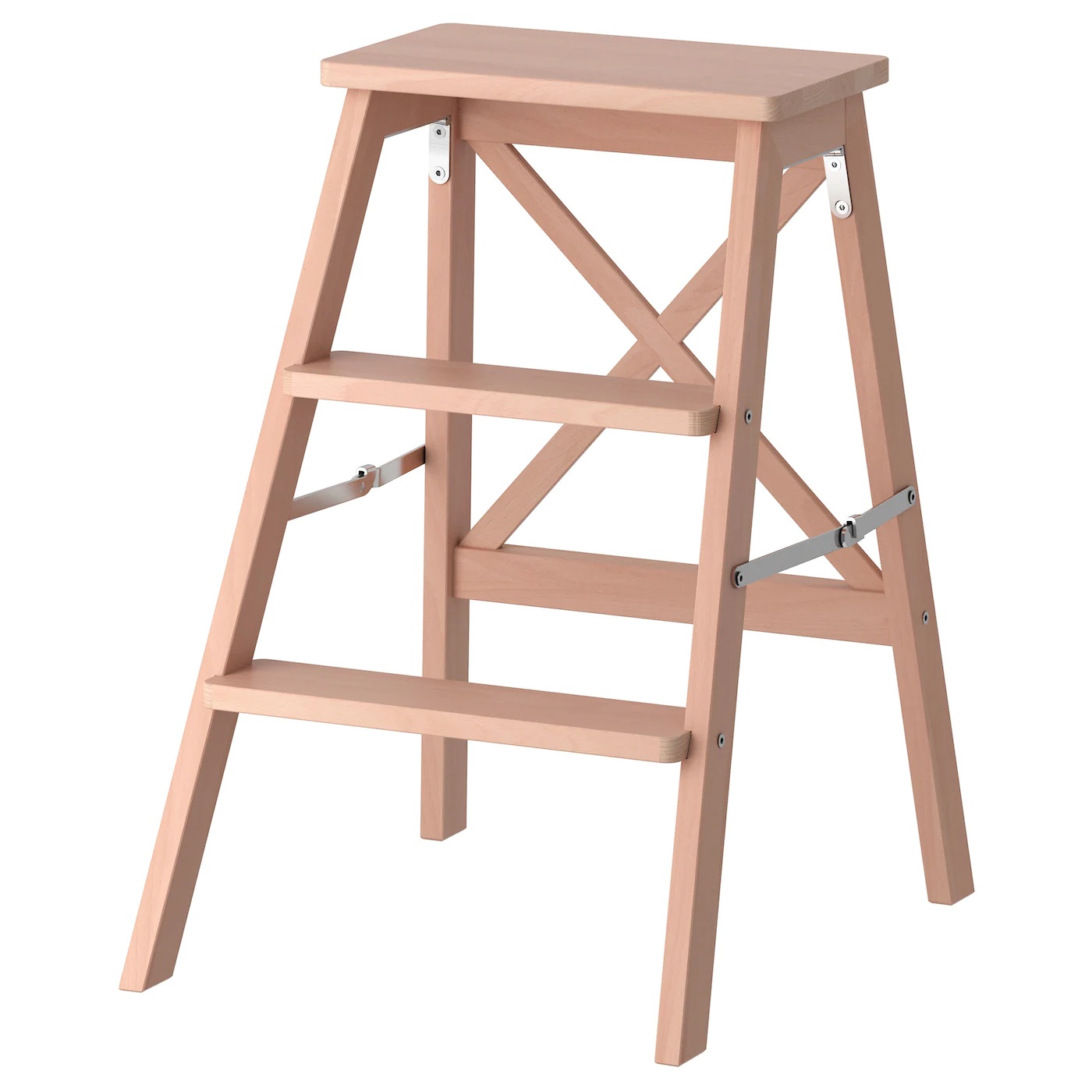 BEKVAM IKEA Стремянка, 3 ступеньки, бук 63 см