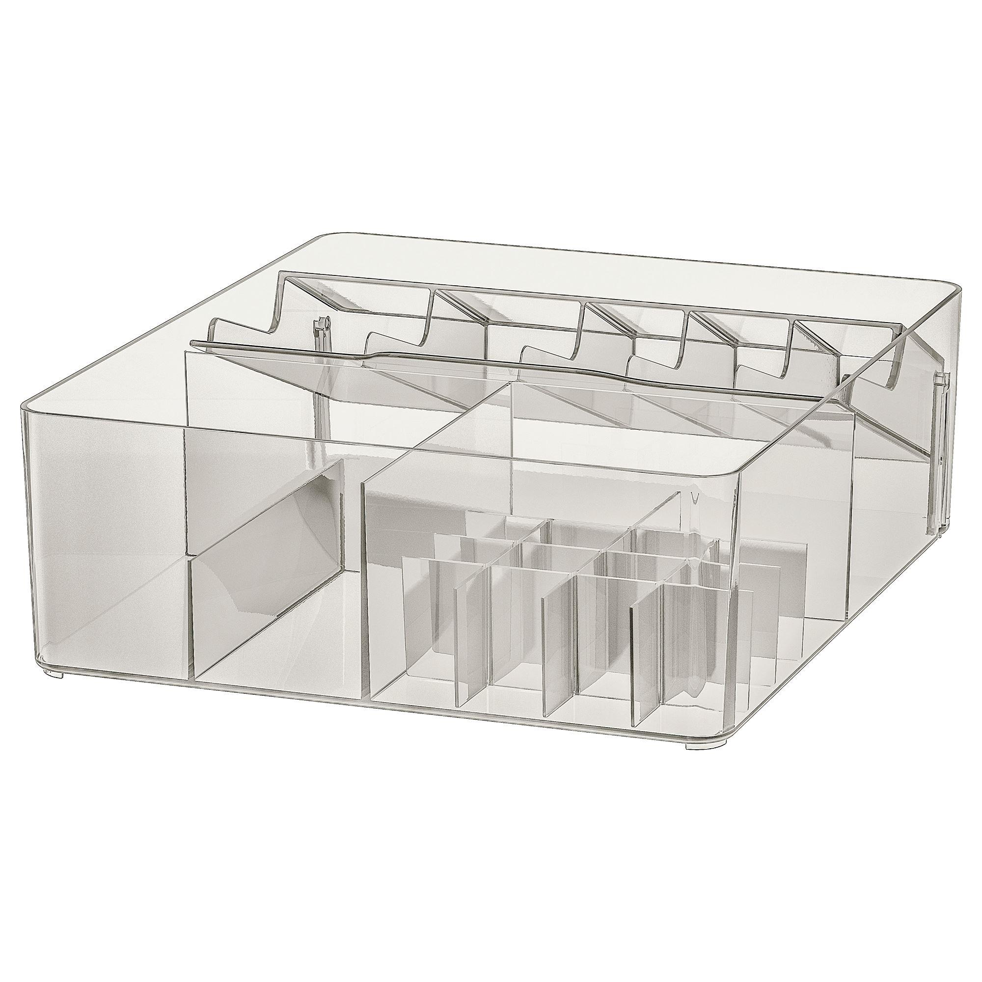 GODMORGON IKEA Ящик с отделениями, дымчатый32x28x10 см  (ТОВАР ВЫШЕЛ ИЗ АССОРТИМЕНТА)