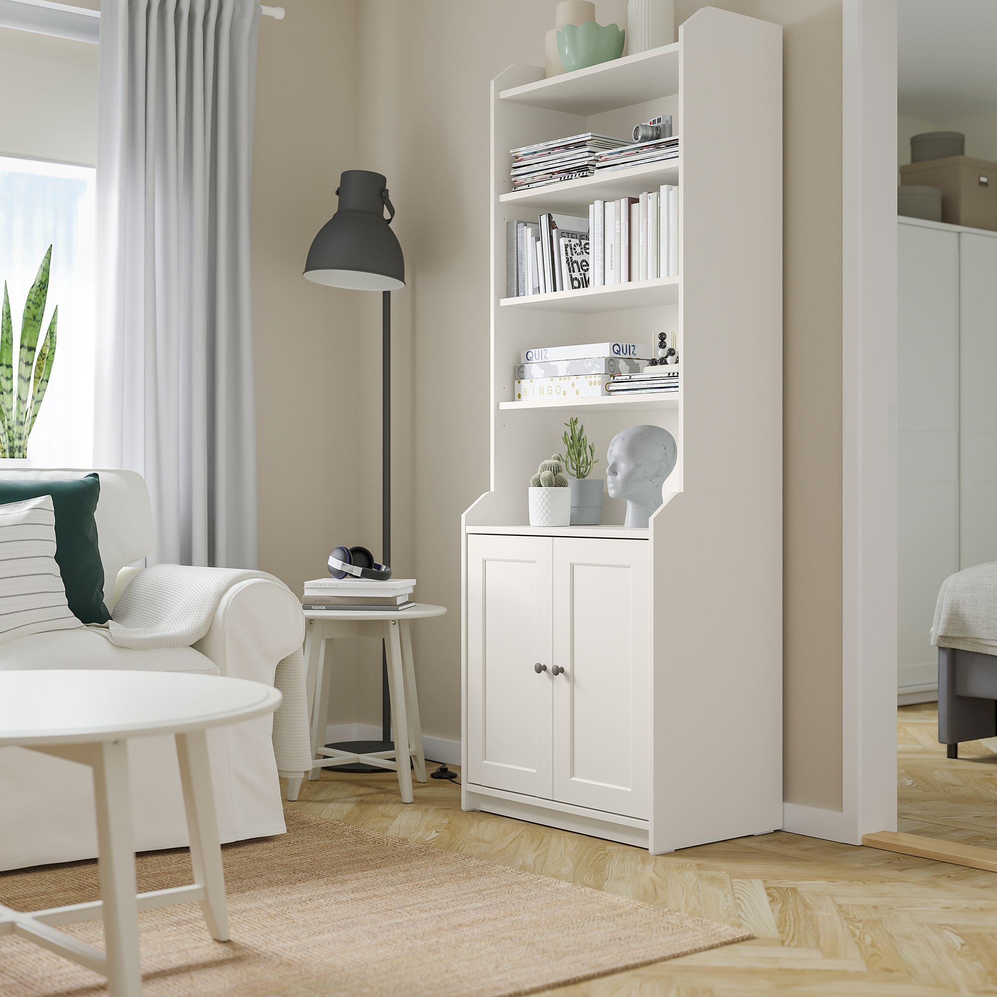 HAUGA IKEA ХАУГА Шкаф высокий,2дверный, белый70x199 см