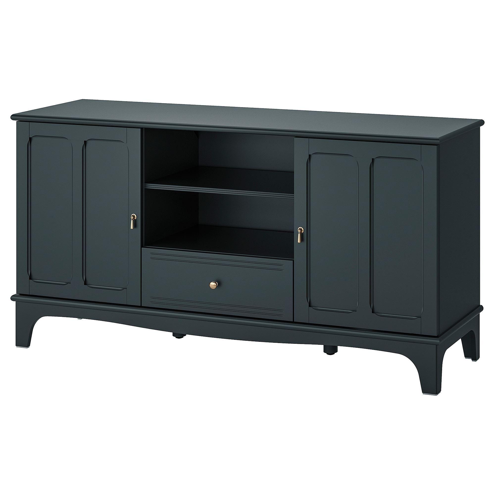 LOMMARP IKEA Тумба под ТВ, темный сине-зеленый, 159x45x81 см