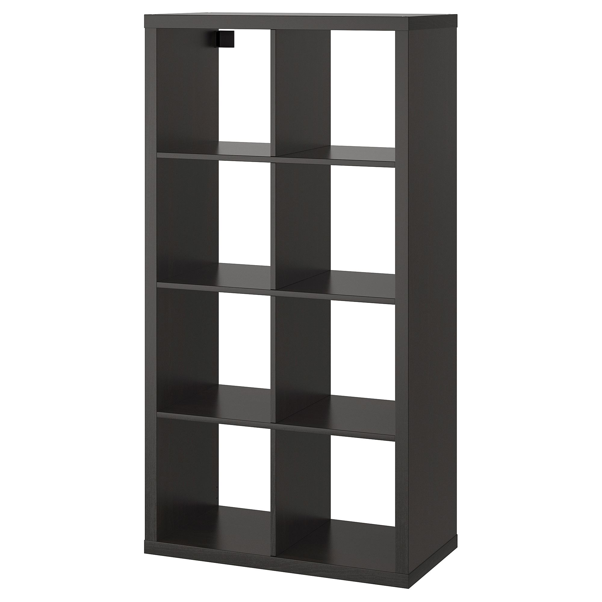 KALLAX IKEA КАЛЛАКС Стеллаж, черно-коричневый 77x147 см