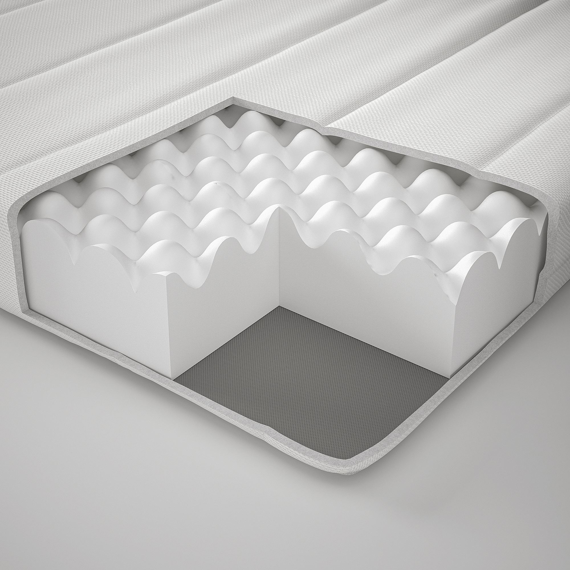 ASVANG IKEA Пенополиуретановый матрас, жесткий/белый 90x200 см  (ТОВАР ВЫШЕЛ ИЗ АССОРТИМЕНТА)