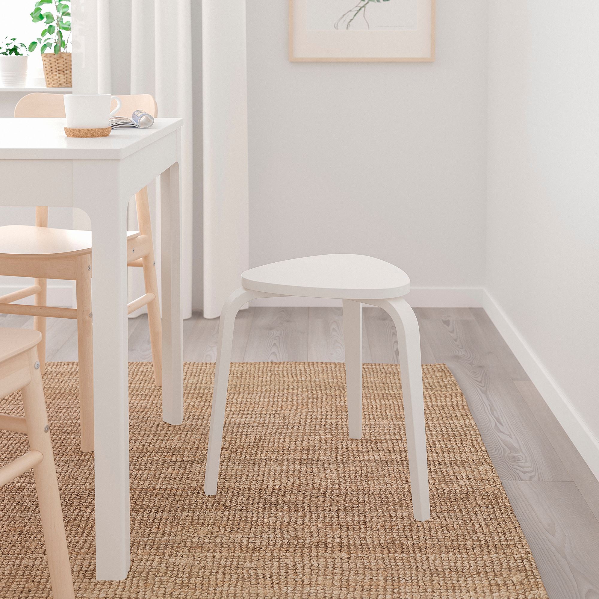 KYRRE IKEA КЮРРЕ Табурет, белый