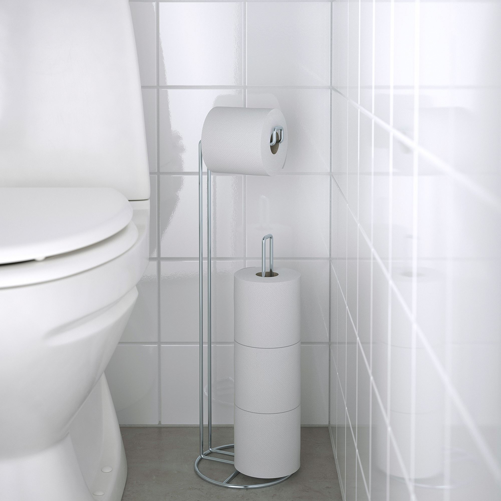 KROKFJORDEN IKEA КРОКФЬЁРДЕН Держатель для туалетной бумаги, оцинкованный
