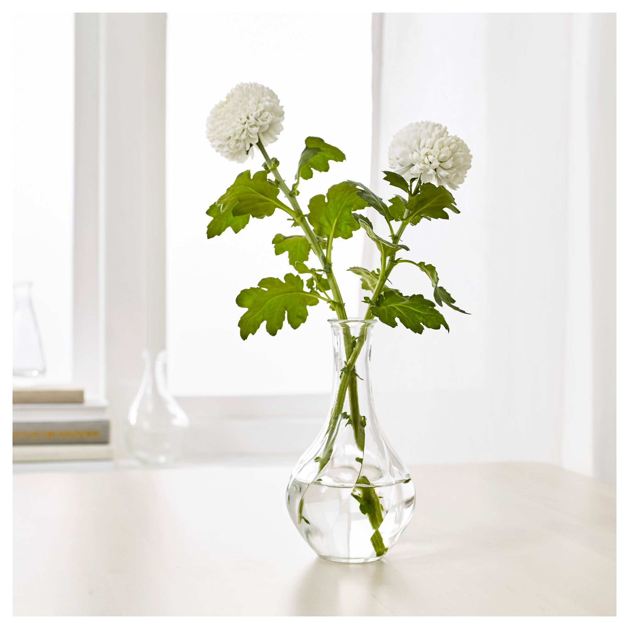 VILJESTARK IKEA Ваза, прозрачное стекло 17 см
