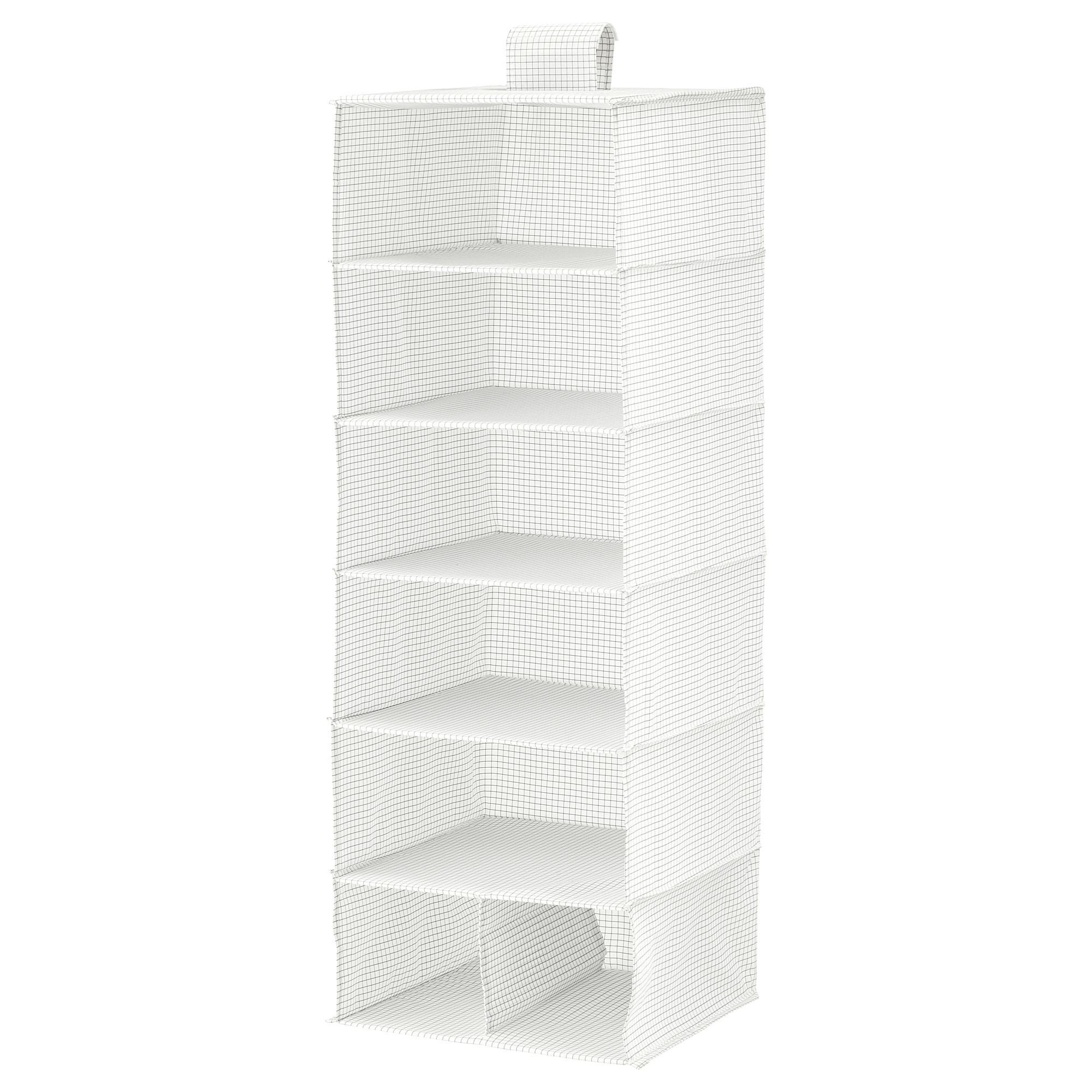 STUK IKEA СТУК Модуль для хранения/7 отделений, белый/серый 30x30x90 см