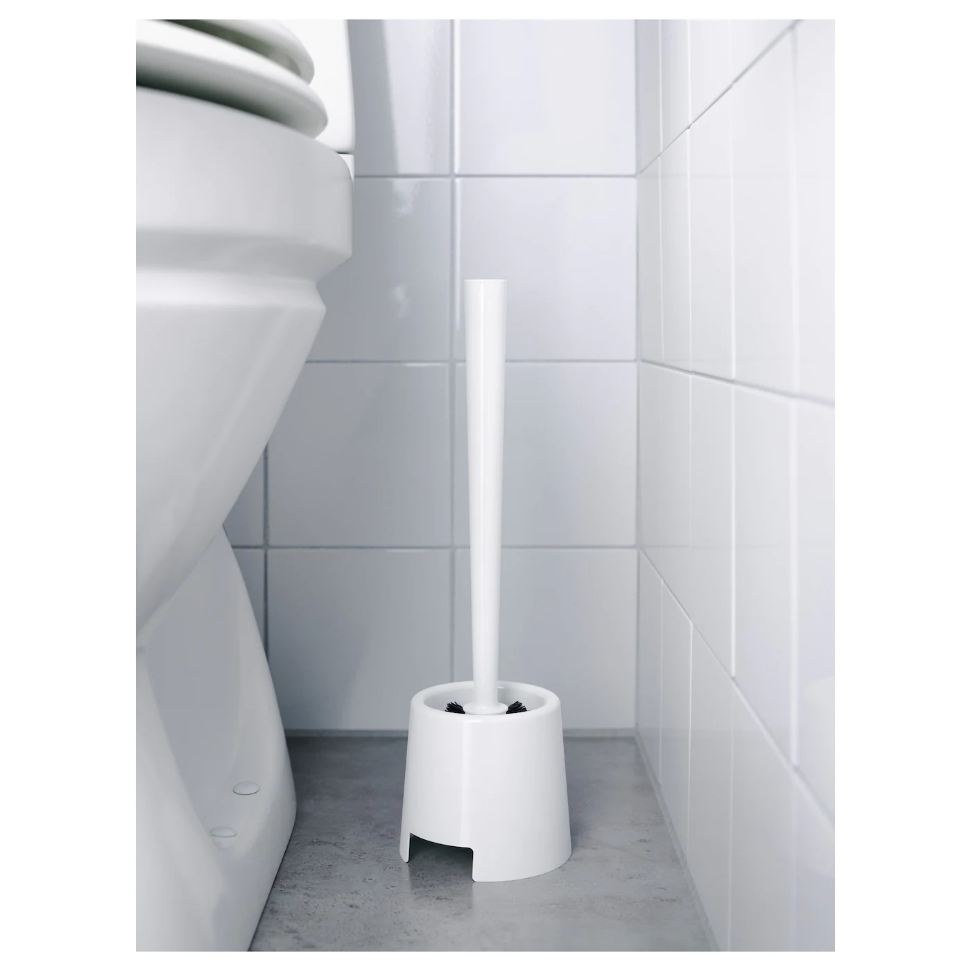 BOLMEN IKEA БОЛЬМЕН Щетка для туалета/держатель, белый