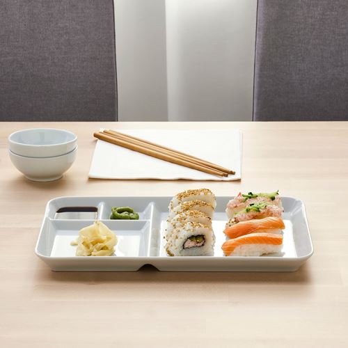 IKEA 365+ Тарелка с отделениями, белый 31x19 см (ТОВАР ВЫШЕЛ ИЗ АССОРТИМЕНТА)