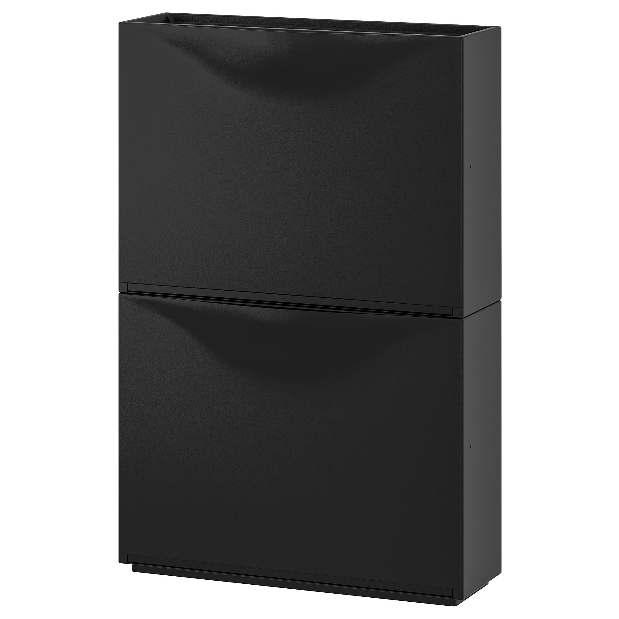 TRONES IKEA ТРОНЭС Галошница/шкаф, черный, 52x18x39 см