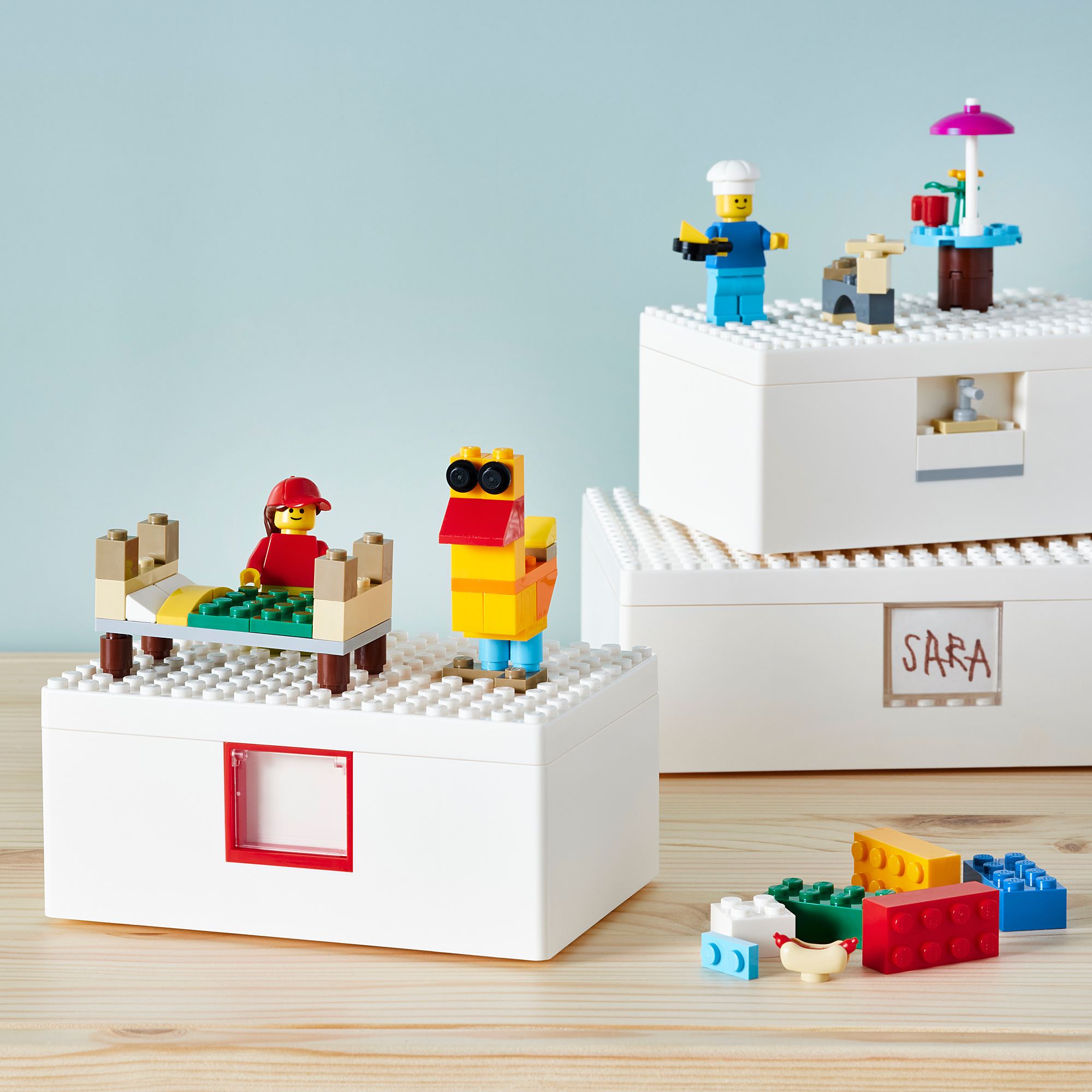 BYGGLEK IKEA Конструктор LEGO®, 201 деталь, разные цвета  (ТОВАР ВЫШЕЛ ИЗ АССОРТИМЕНТА)