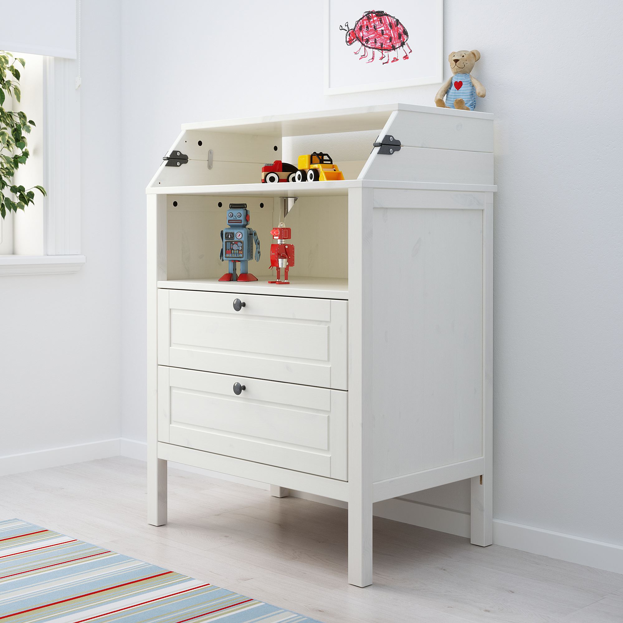 SUNDVIK IKEA Пеленальный стол/комод, белый