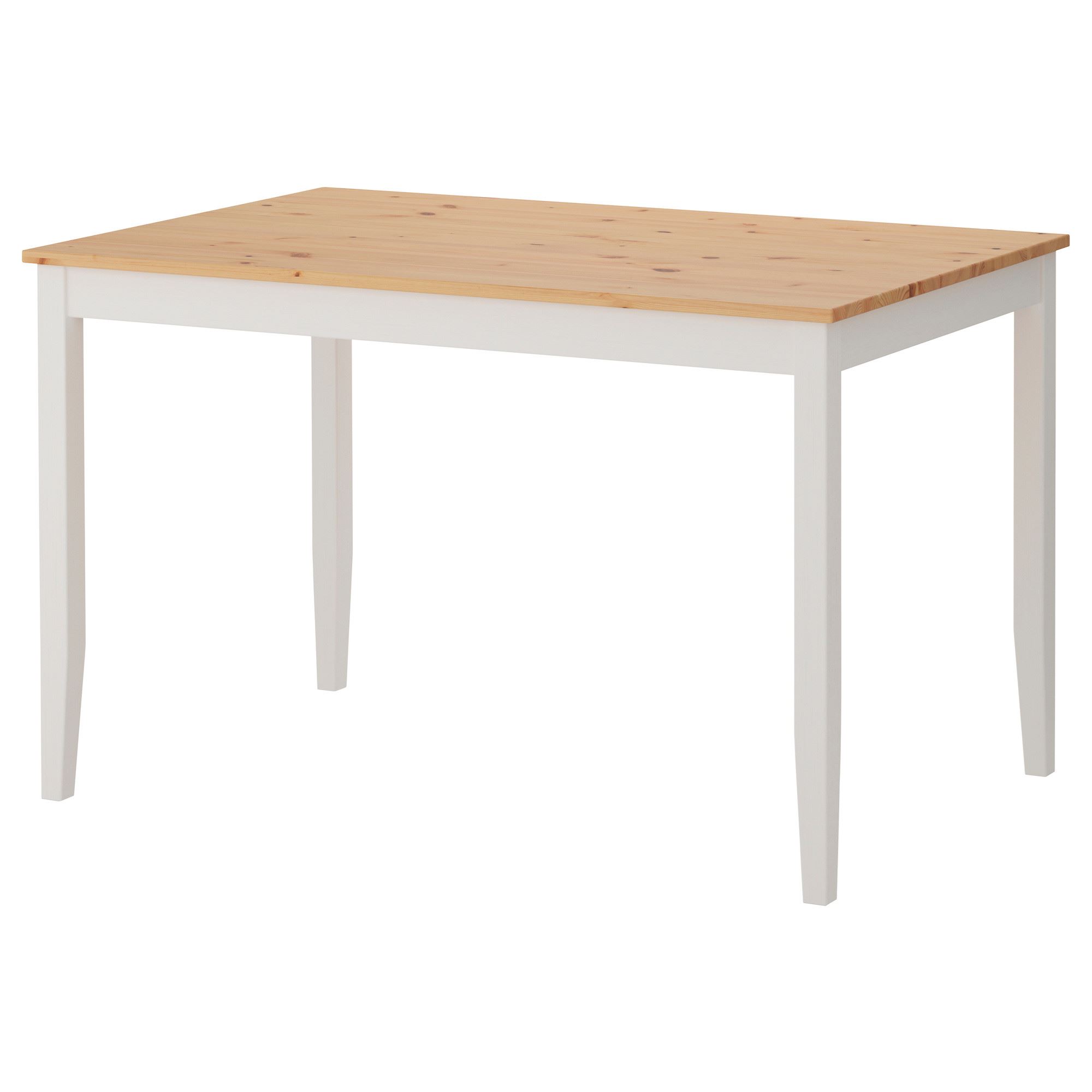 LERHAMN IKEA Стол, 118x74 см, светлая морилка антик/белая морилка  (ТОВАР ВЫШЕЛ ИЗ АССОРТИМЕНТА)