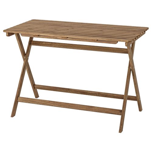 ASKHOLMEN IKEA АСКХОЛЬМЕН Садовый стол, складной светло-коричневая морилка, 112x62 см  (ТОВАР ВЫШЕЛ ИЗ АССОРТИМЕНТА)