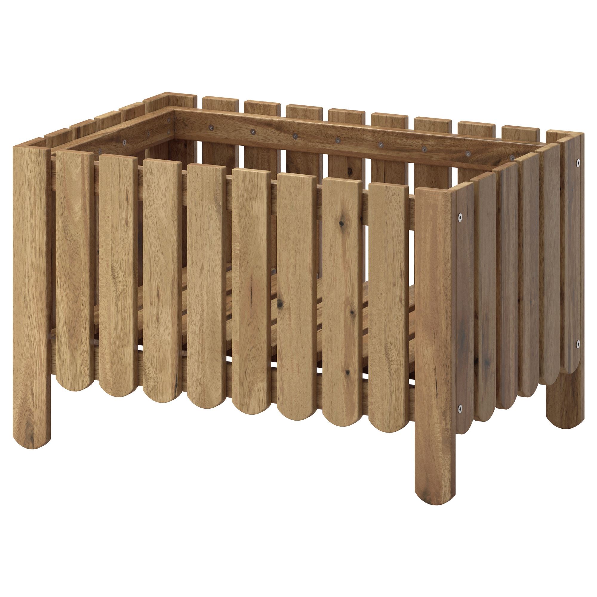 ASKHOLMEN IKEA АСКХОЛЬМЕН Ящик для цветов, светло-коричневая морилка