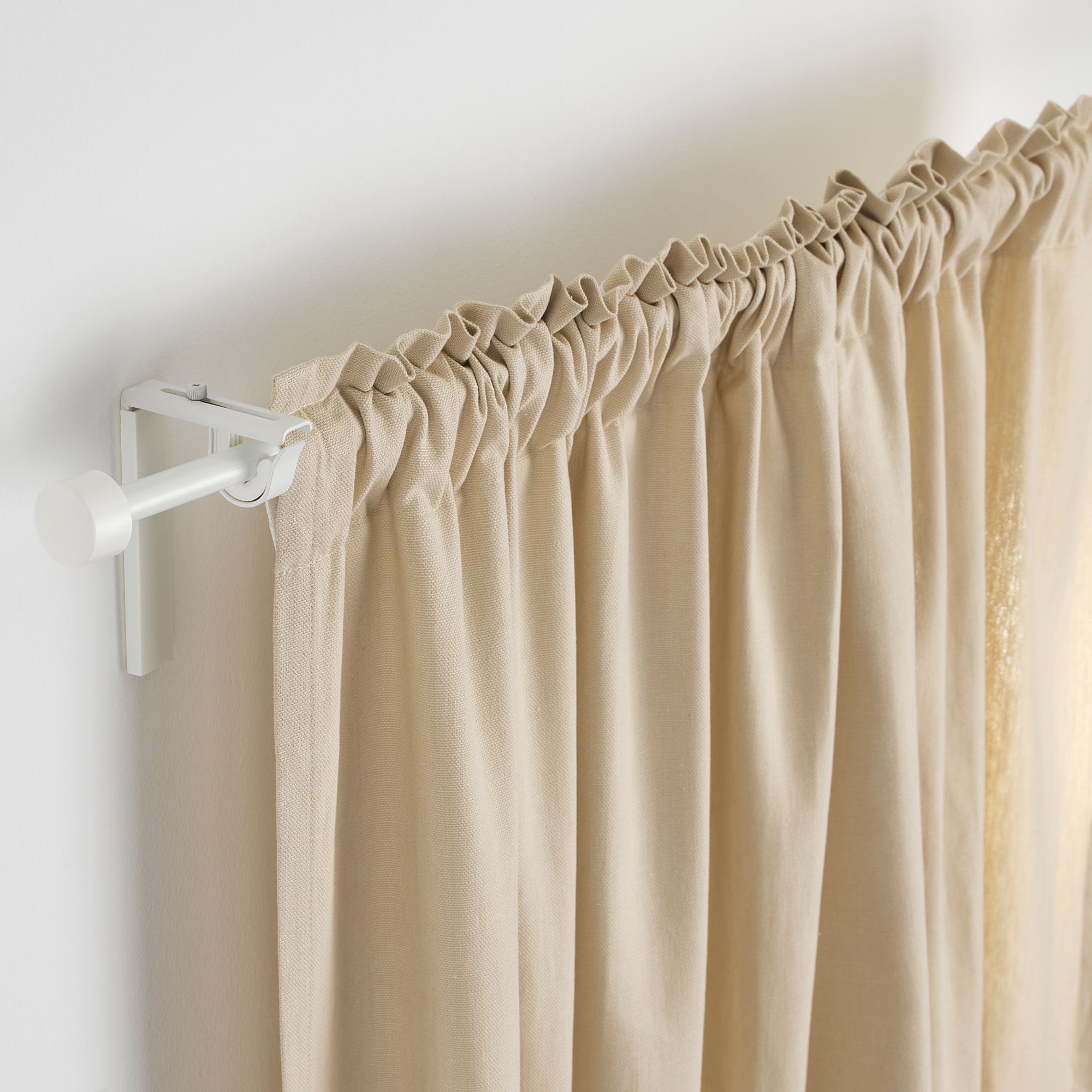 RÄCKA IKEA РЭККА Карниз гардинный, белый 210-385 см
