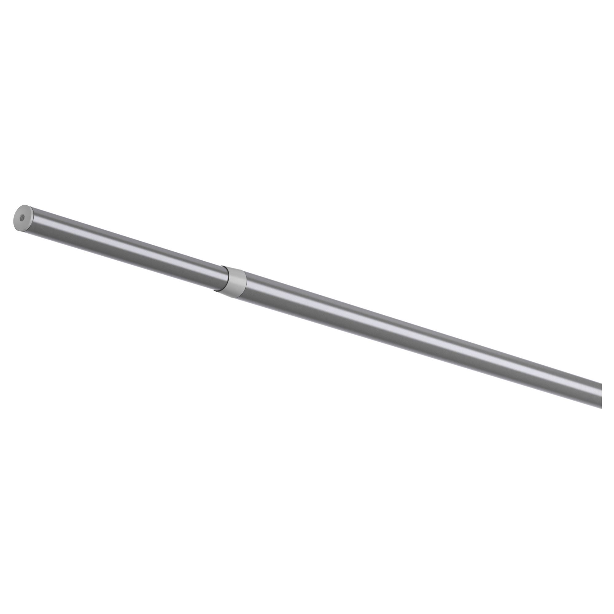 RÄCKA IKEA РЭККА Карниз гардинный, серебристый 210-385 см  (ТОВАР ВЫШЕЛ ИЗ АССОРТИМЕНТА)