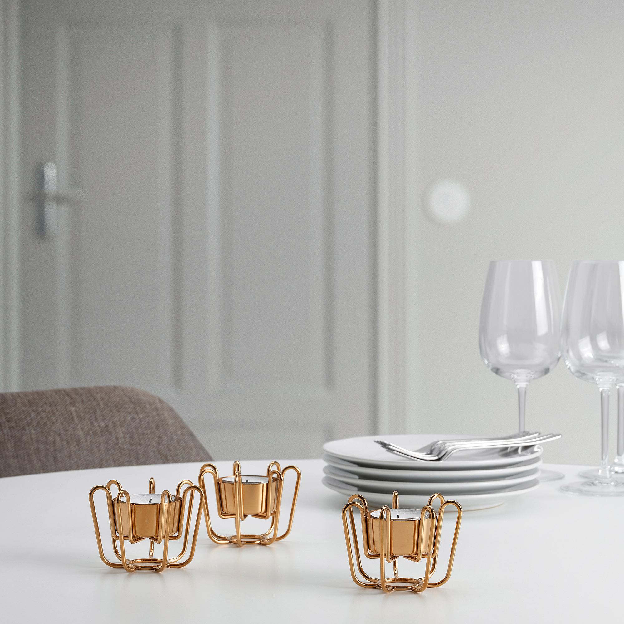 PASTADD IKEA подсвечник для греющей свечи, 6 см, желтая медь  (ТОВАР ВЫШЕЛ ИЗ АССОРТИМЕНТА)