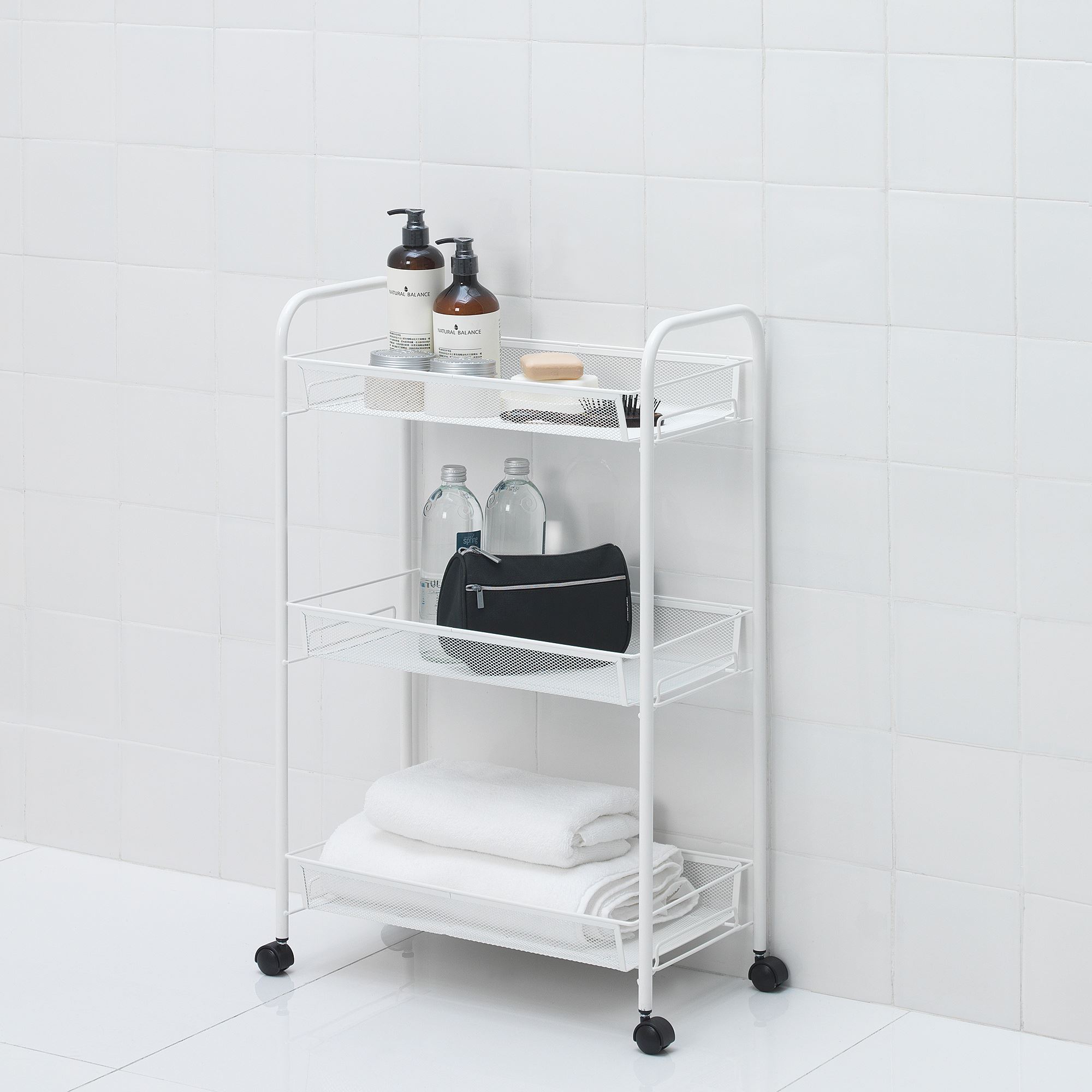 HORNAVAN IKEA Тележка, 26x48x77 см, белый