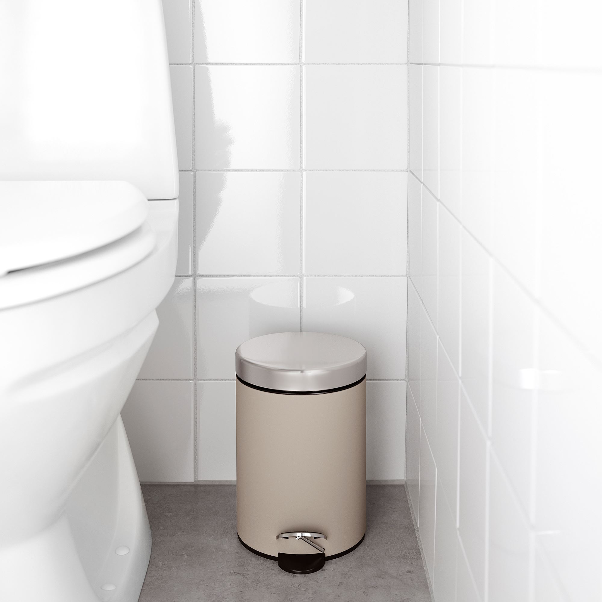 EKOLN IKEA Мусорное ведро, бежевый