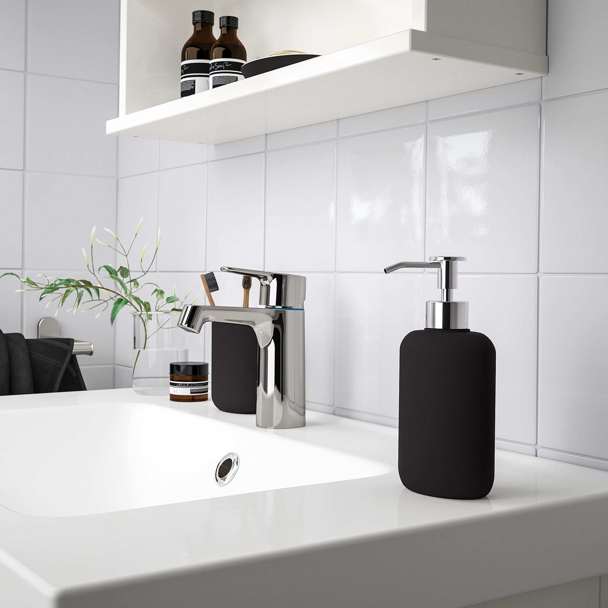 EKOLN IKEA Дозатор для жидкого мыла,  темно-серый