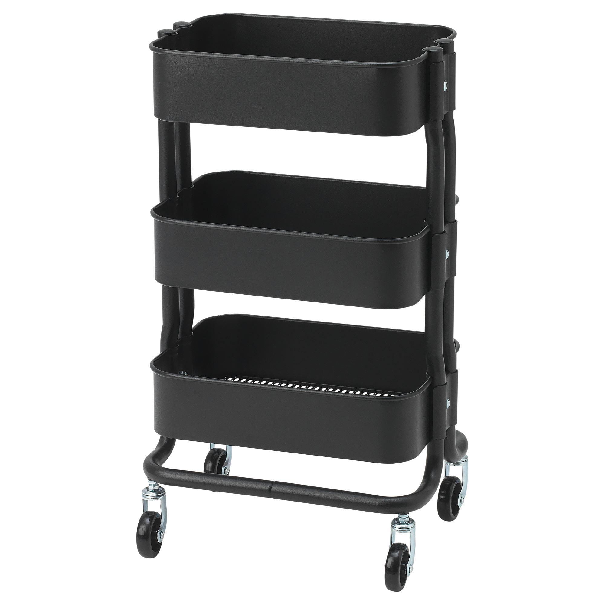 RASHULT IKEA Тележка, черный, 28x38x65 см  (ТОВАР ВЫШЕЛ ИЗ АССОРТИМЕНТА)